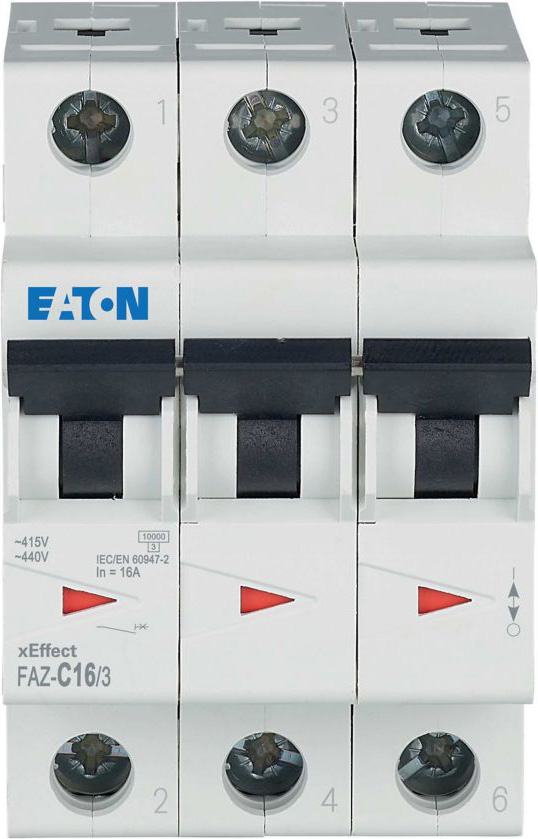 Eaton FAZ-C16/3 Leitungsschutzschalter C 16A, 3p
