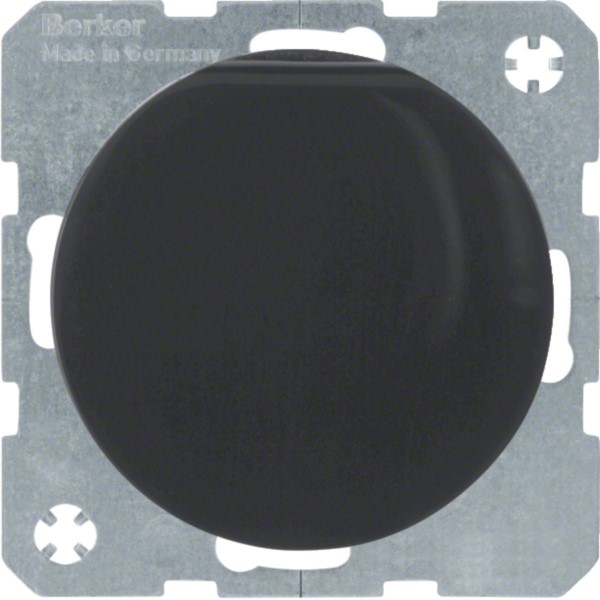 Berker 47512045 SCHUKO-Steckdose sw/gl m. Klappdeckel