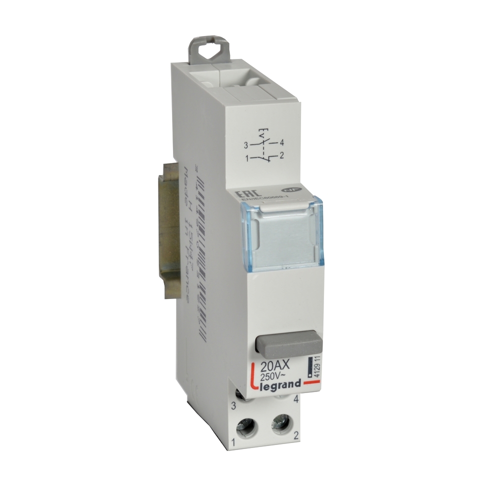 Legrand Legrand 412911 Reiheneinbautaster 20A 1S+1Ö 230V