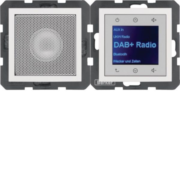 Berker 29808989 Radio mit Lautspr. DAB+ S. 1/B.x pw. gl.