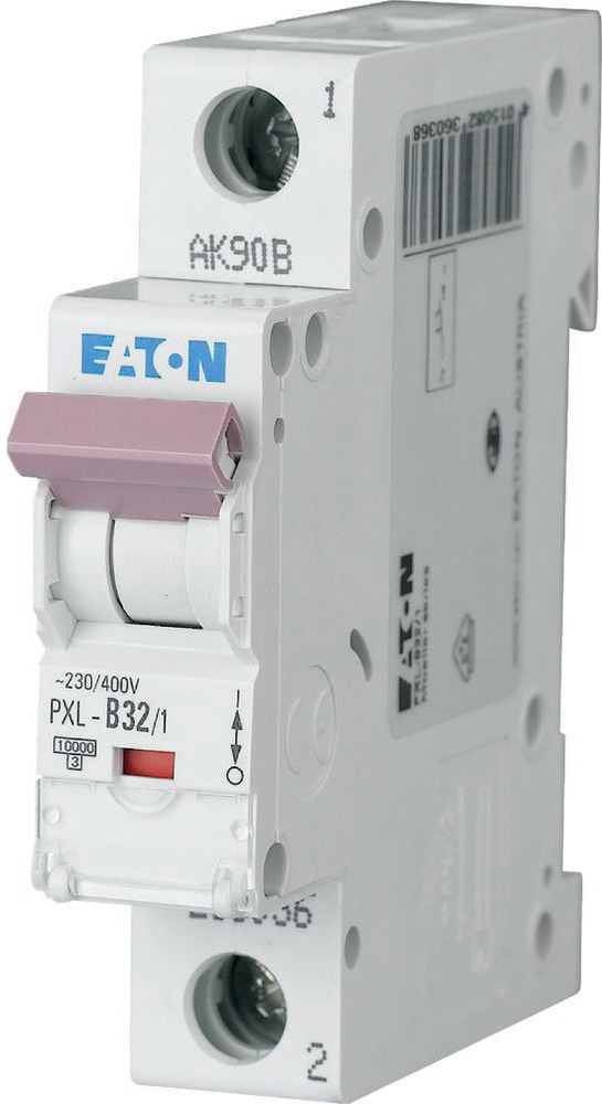 Eaton PXL-B32/1 LS-Schalter m.Beschrift. B 32A, 1p