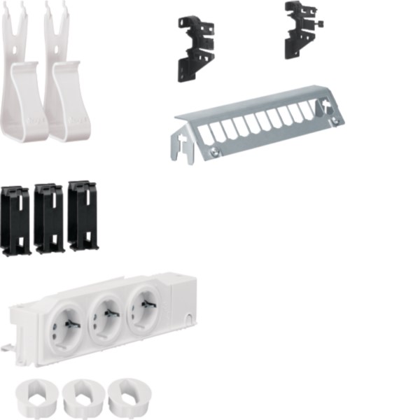 Hager UM00M2 Multimedia Kit 12xPatch-Panel