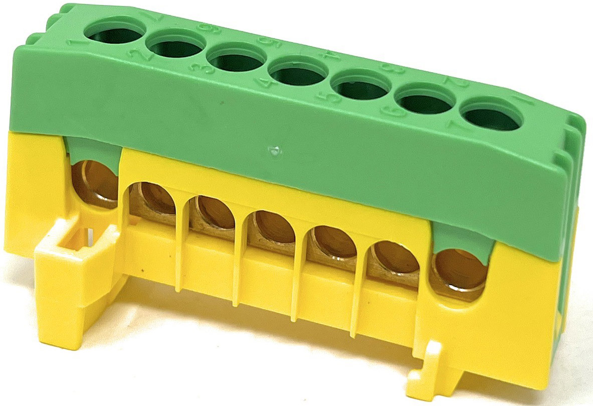 Pollmann PE7-F2 GN Schutzleiterklemme grün