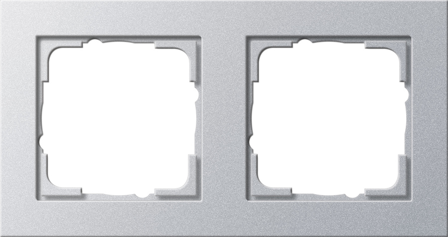 Gira 021225 Abdeckrahmen 2f.alu E2