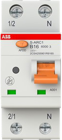 ABB Stotz S&J S-ARC1 B16 Brandschutzschalter B16,6kA,1P+N