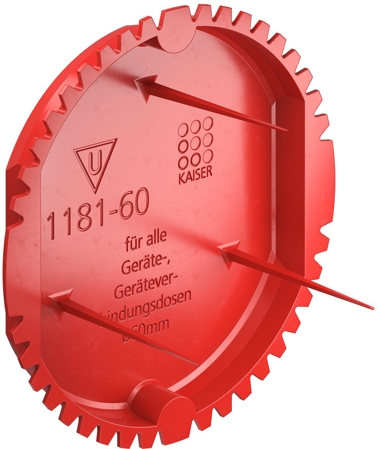 Kaiser 1181-60 Signal-Deckel rot