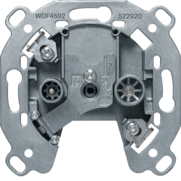 Hager WDF4592 Antennen-Steckdose 2-Loch TV,FM