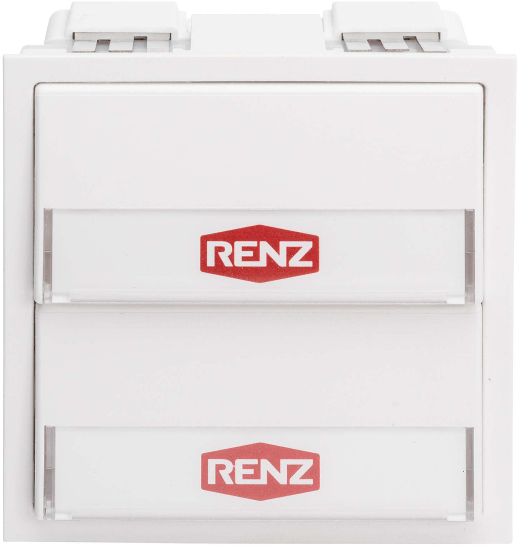 Renz Metallwaren. 97-9-85270 ws Klingelmodul mit 2 Klingeltaster