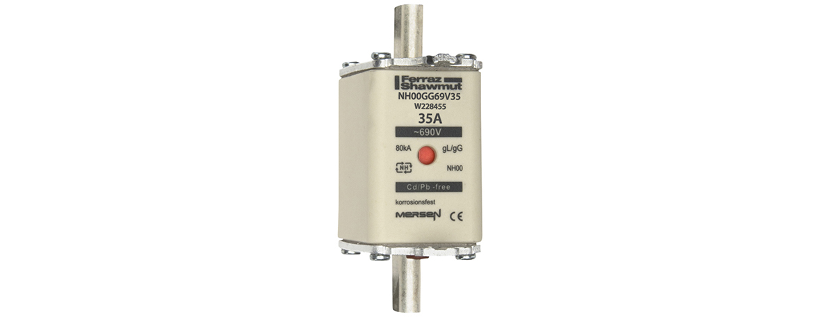 Mersen NH00GG69V35 NH-Sicherungseinsatz SF Gr.00 gG 35A/690V KM