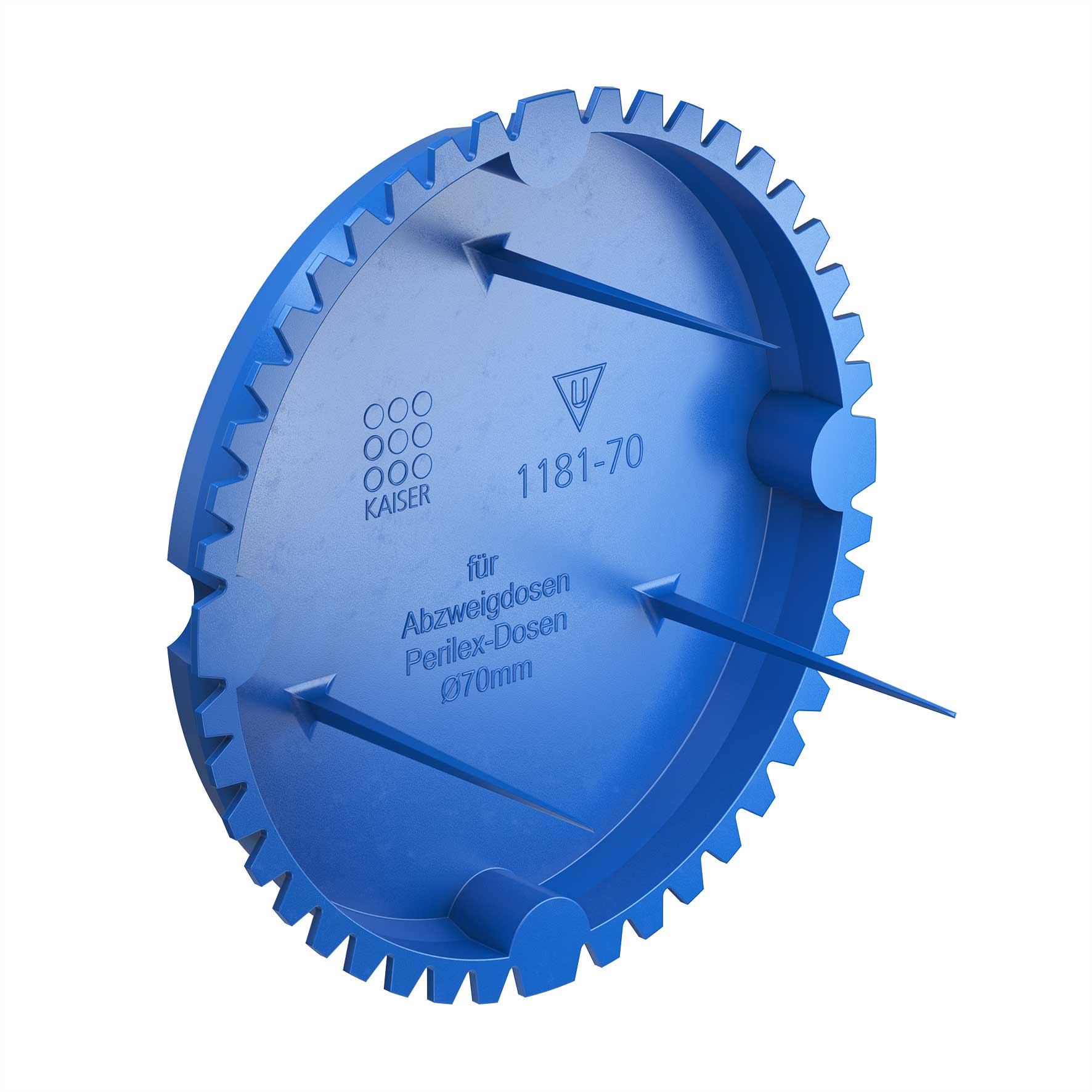 Kaiser 1181-70 Signal-Deckel f.Verb.-Dosen