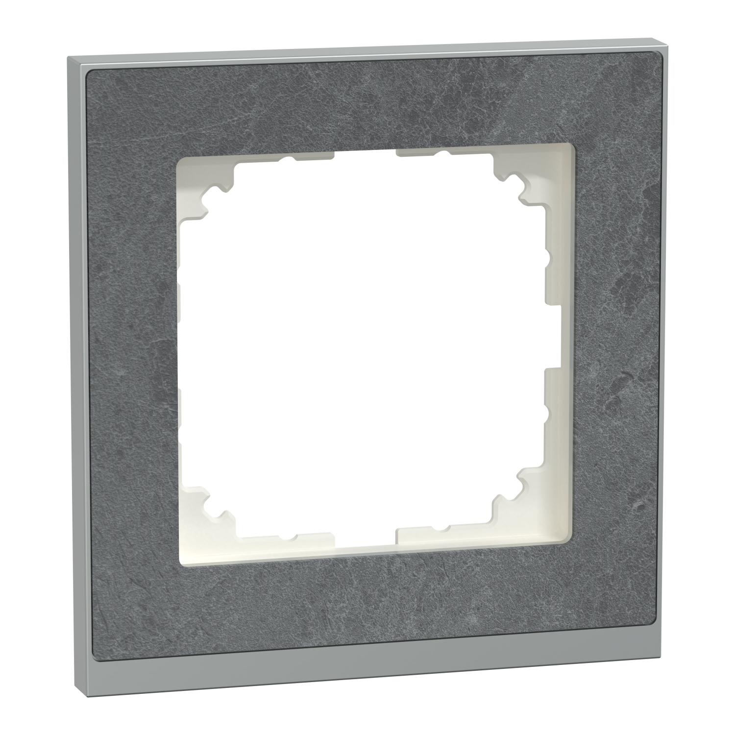 Merten MEG4010-3669 Decor-Rahmen 1-fach Schiefer/aluminium