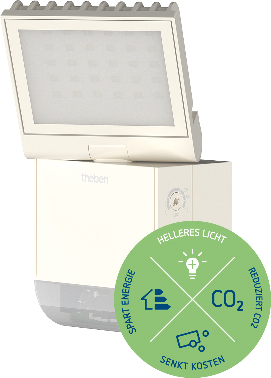 Theben theLeda S8-100 WH LED-Strahler 8 Watt, ws