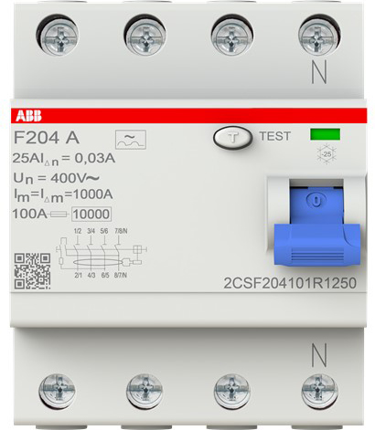 ABB Stotz S&J F204A-25/0,03 FI-Schutzschalter pro M Compact