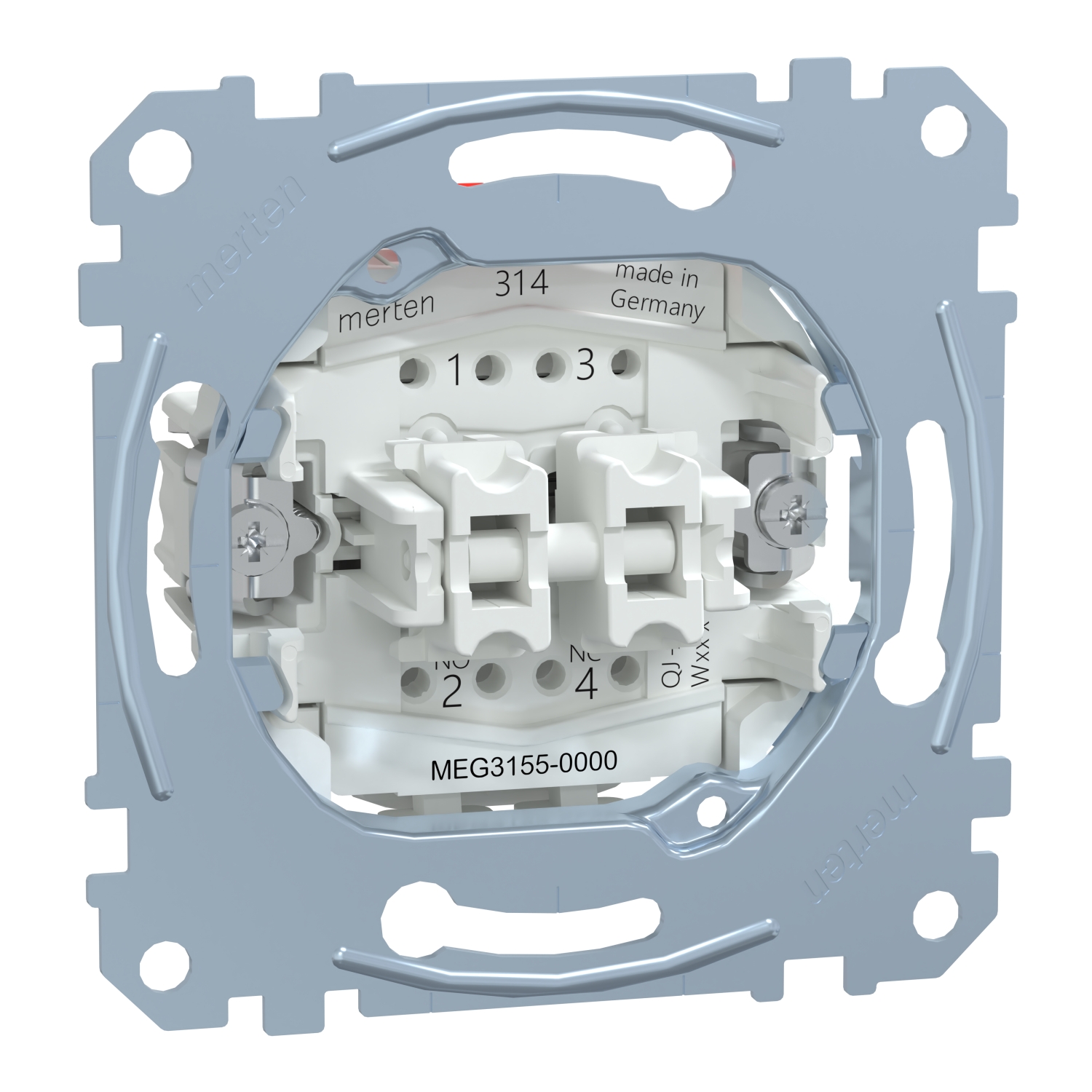 Merten MEG3155-0000 Doppeltaster-Einsatz 2S 1-pol.10A 250V AC