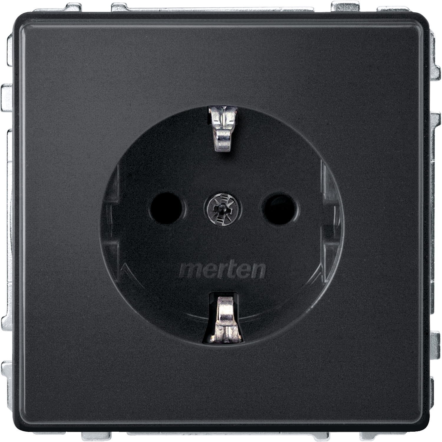 Merten MEG2300-7214 SCHUKO-Steckdose anth Berührungsschutz