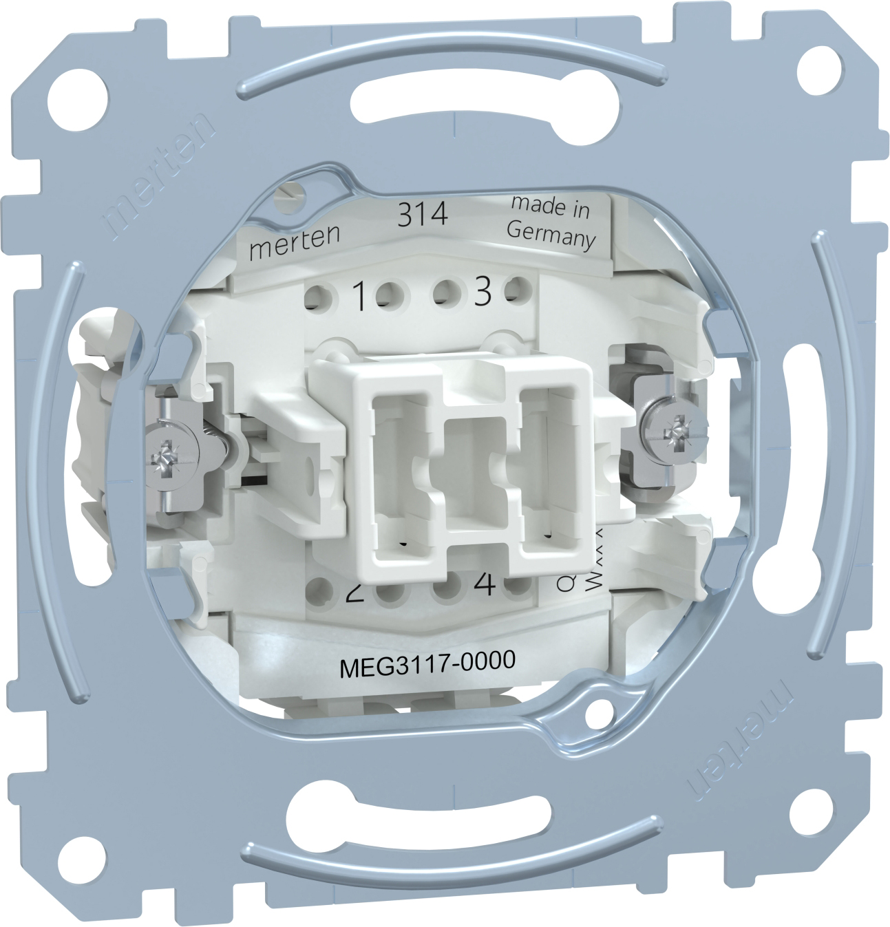 Merten MEG3117-0000 Kreuzschalter-Einsatz 1-pol.10AX 250V AC