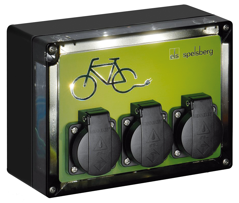 Spelsberg TG BCS 3 LED Fahrradladestation mit Sonderschrauben