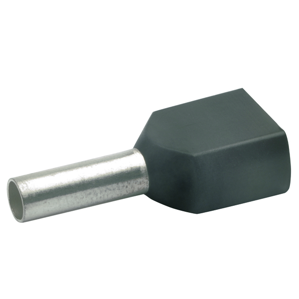 Klauke 87212 Zwillings-Aderendhülse 2x1,5qmm sw isol.