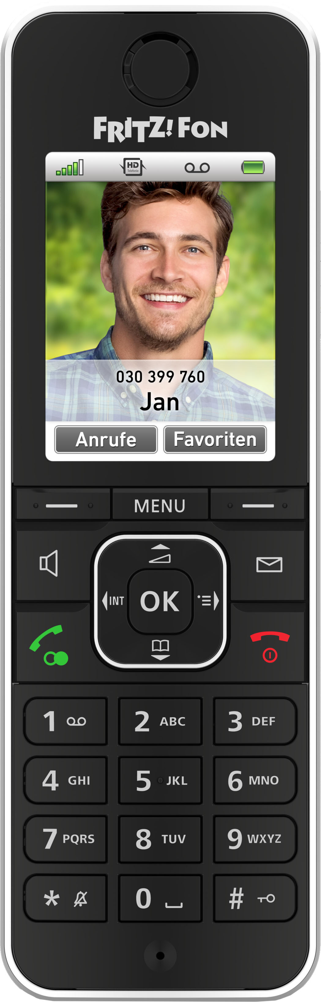 FRITZ FRITZ!Fon C6 Black DECT Telefon schnurlos