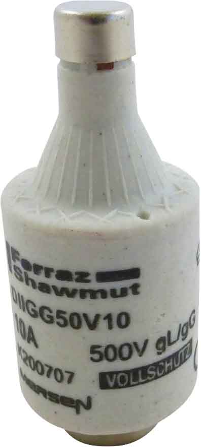 Mersen DIIGG50V10 D-Sicherungseinsatz gG DII, 10A/AC500