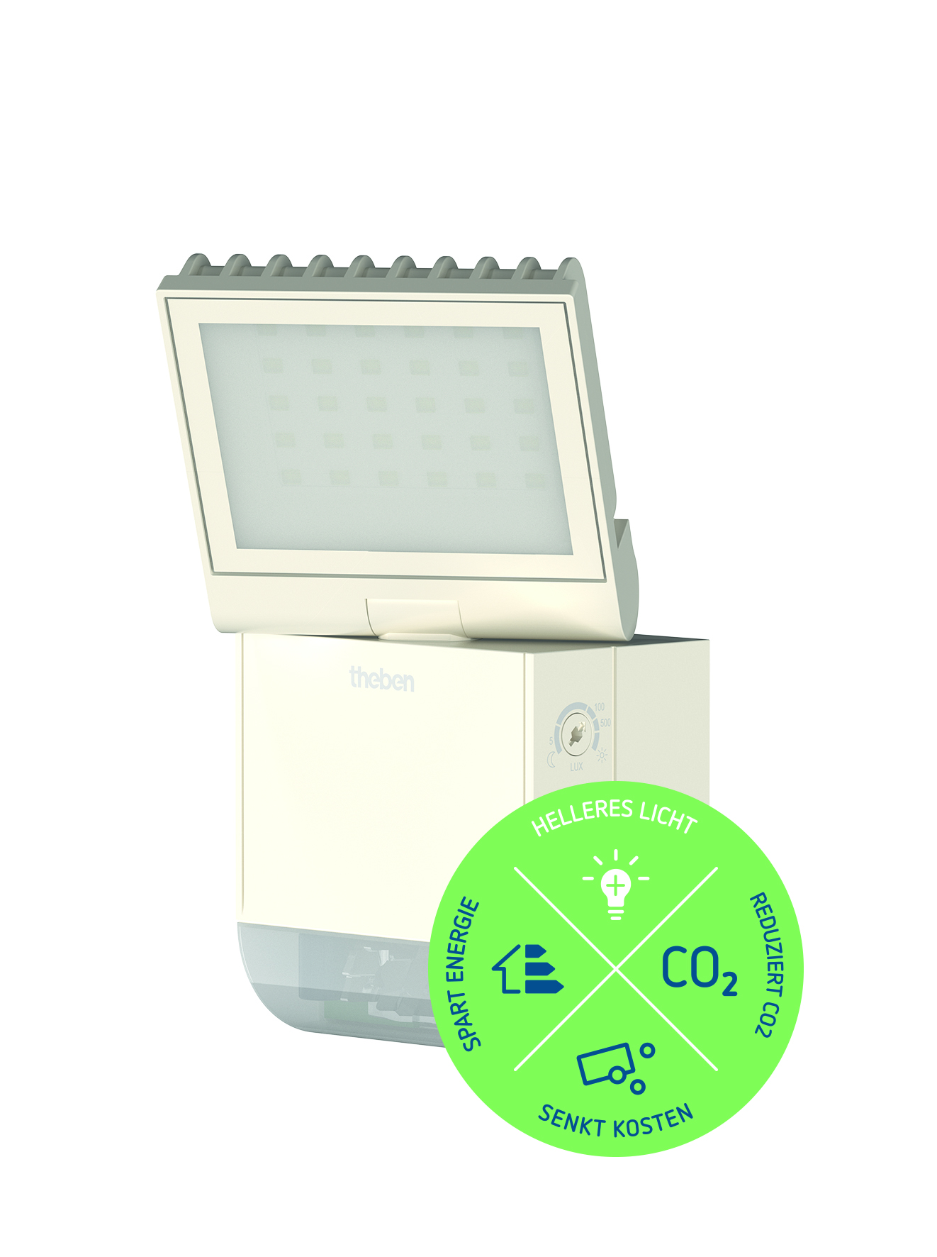 Theben theLeda S8-100 WH LED-Strahler 8 Watt, ws