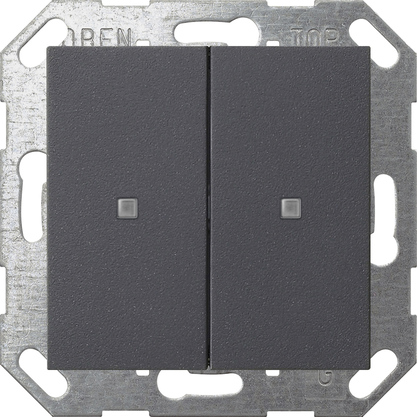 Gira 517328 Taster Wippe KNX, 2f, Anthrazit