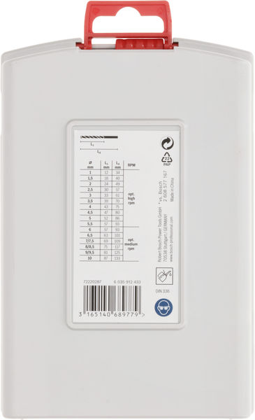 Bosch Power Tools 2608587013 PRO Metal HSS-G Spiralbohrer Set