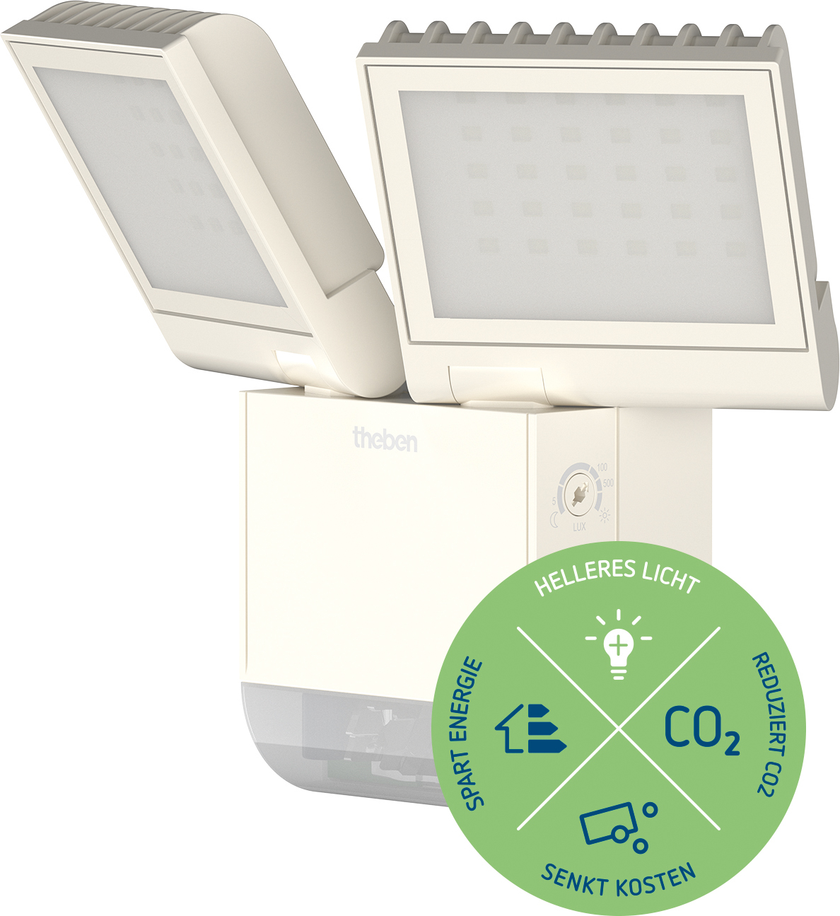 Theben theLeda S17-100 WH LED-Strahler 17 Watt, ws