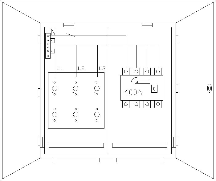 ABN WS35X1382N Wandlerschrank LS 4-polig
