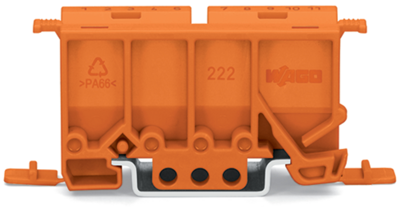 WAGO GmbH & Co. KG 222-500 Befestigungsadapter f.2-5pol. orange