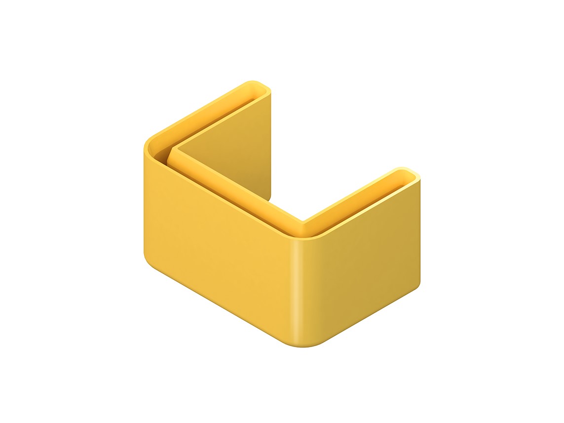 Niedax SKU 4530 Schutzkappe f.Profilenden, gelb