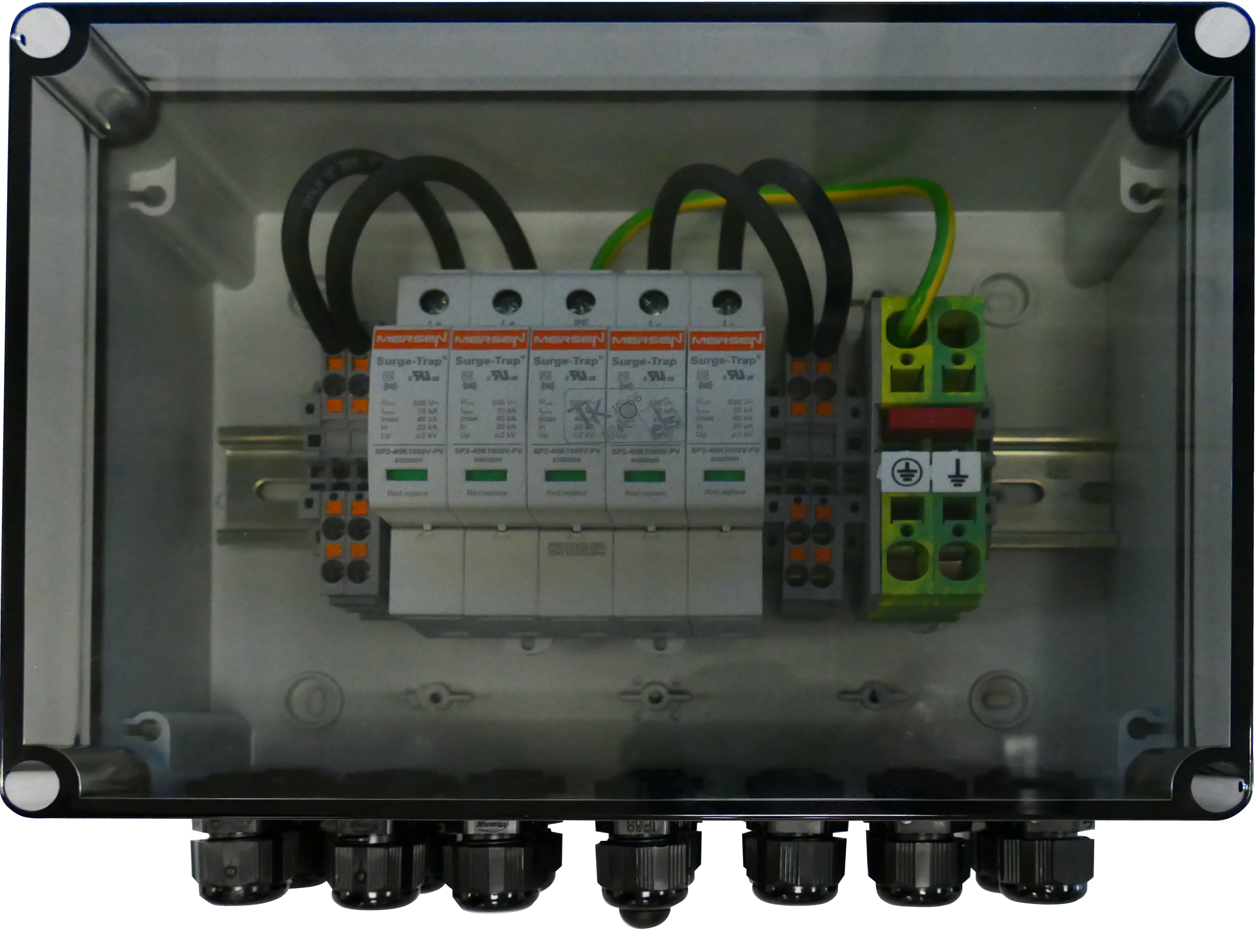 Mersen PVBT12-1000V-B-225 Photovoltaik-Stringbox 2 MPP/2 S DC1kW Typ1+2