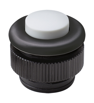 Grothe PROTACT 380 KS Klingeltaster rund 11,5mm Knopf ws-gr,Hülse sw