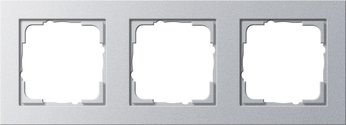 Gira 021325 Abdeckrahmen 3f.alu E2