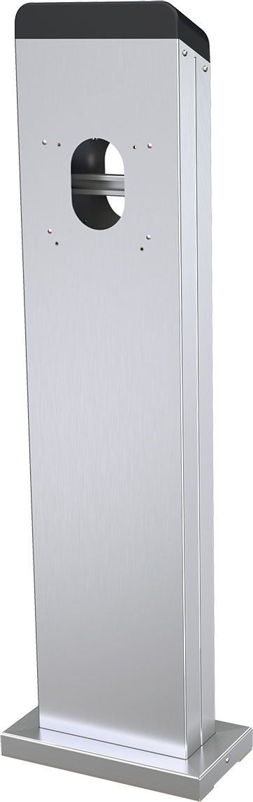 Mennekes E-Mobil. 18566 Edelstahlstandsäule f. 2 Stk. AMTRON