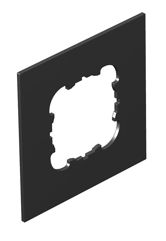 OBO Bettermann Vertr T8NL P1 9011 Abdeckplatte 1xEKR f. T4L/T8NL