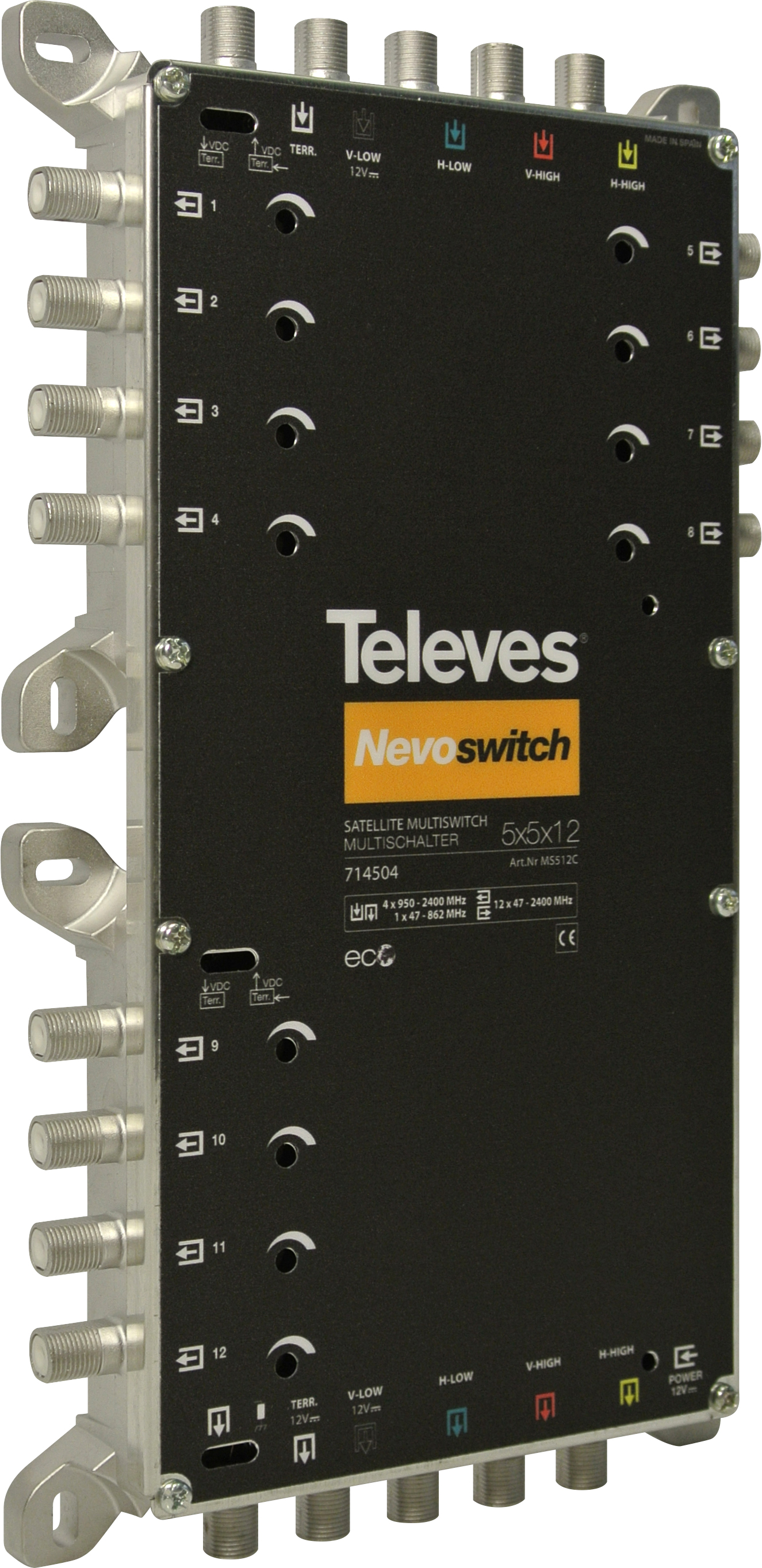 Televes MS512C Multischalter 5 in 12 Guß NEVO recpower kask.