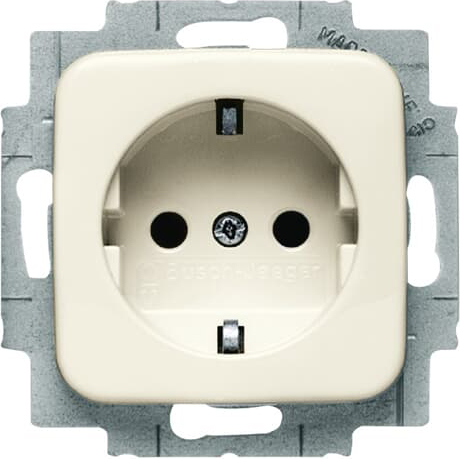 Busch-Jaeger 20 EUCKS-212 Steckdosen-Einsatz ws m.erhöhtem Berührs.