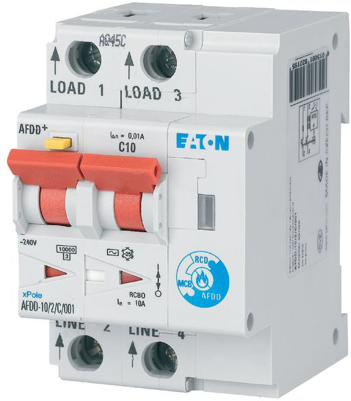 Eaton AFDD-10/2/B/003-A Brandschutzschalter 2polig, B10A, 30mA