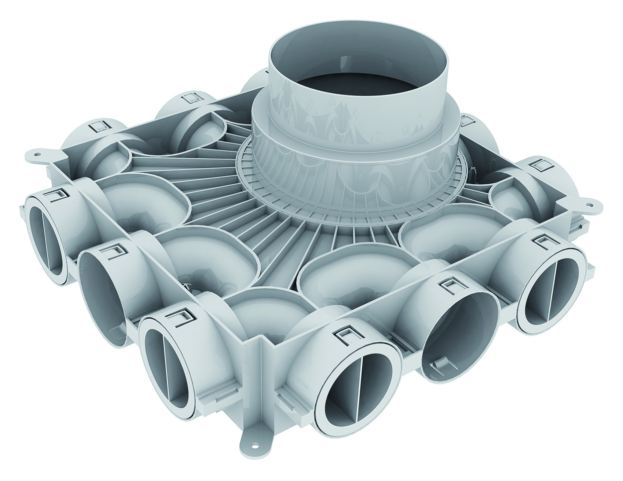Vaillant 0020231945 Luftverteiler/-sammler Niedrigbau 12Anschl.
