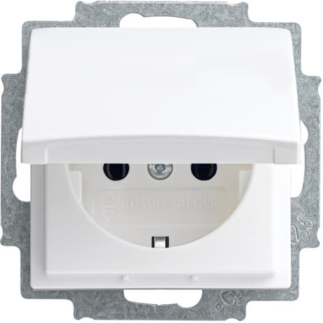Busch-Jaeger 20 EUK-914 SCHUKO Steckdosen-Einsatz alpinweiß