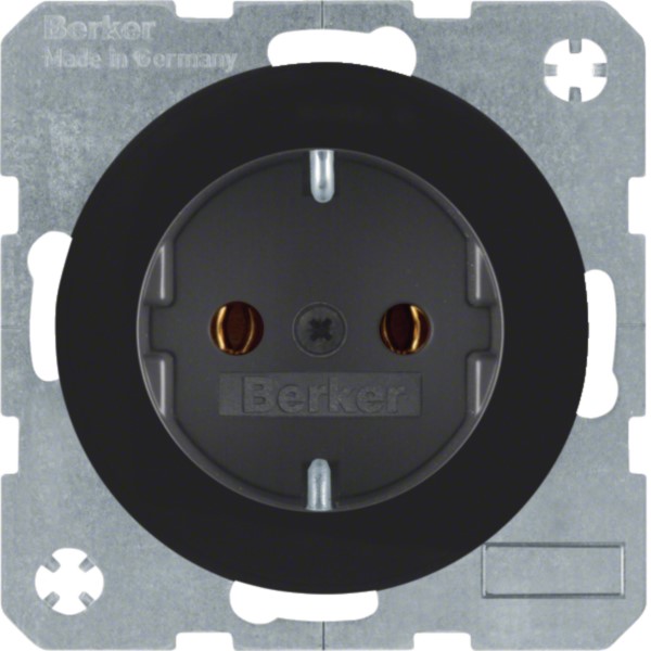 Berker 47432045 SCHUKO-Steckdose sw/gl