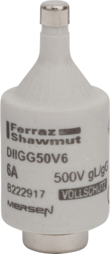 Mersen DIIGG50V6 D-Sicherungseinsatz gG DII, 6A/AC500