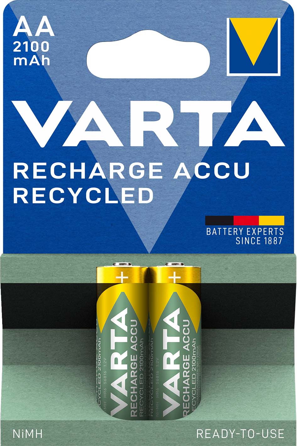 Varta Cons.Varta 56816 Bli.2 Recharge Accu Recycled AA 1,2V/1200mAh/NiMH