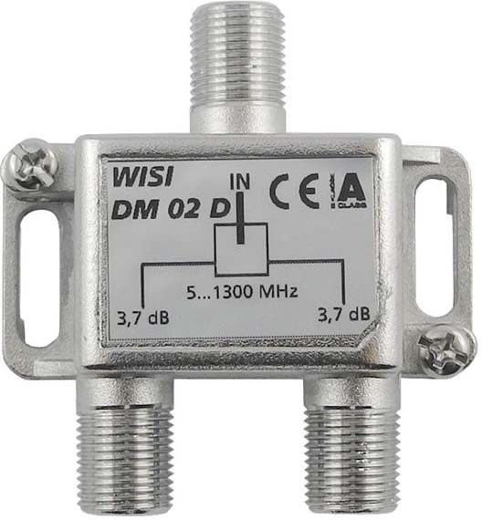 Wisi DM 02 D Verteiler 2f. 5-1300MHz 3,7dB Cl.A