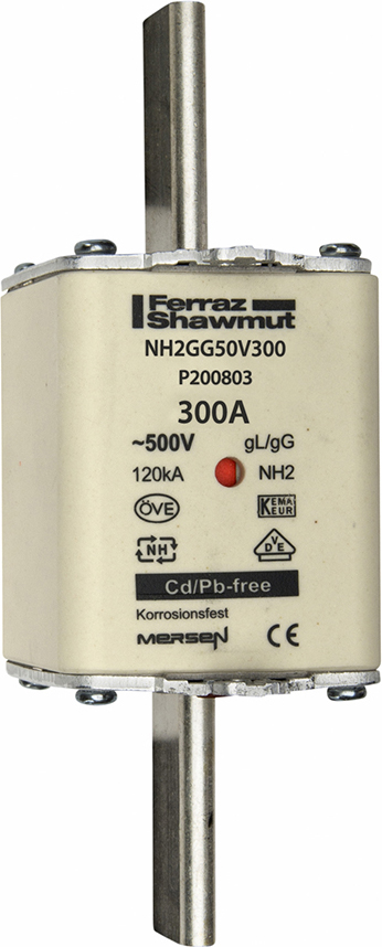 Mersen NH2GG50V300 NH-Sicherungseinsatz SF Gr.2 gG 300A/500V KM