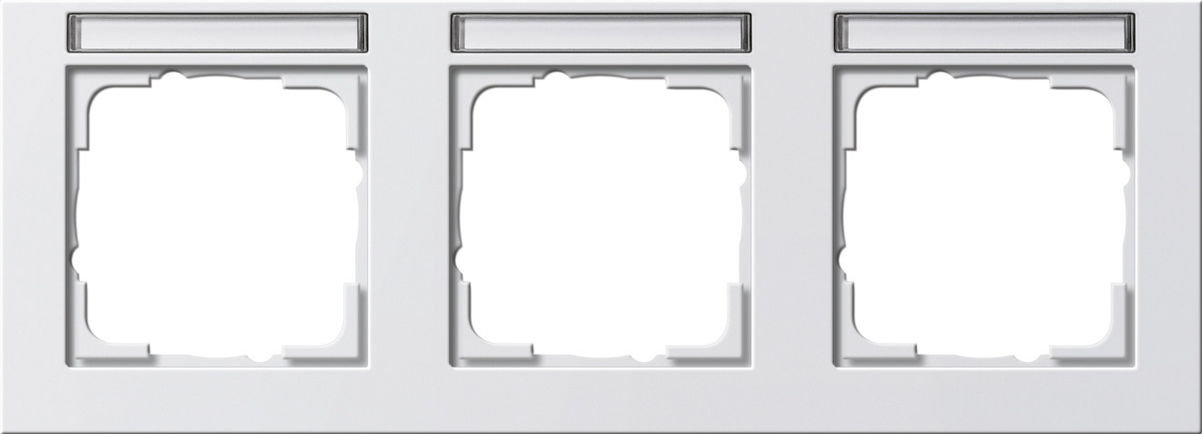 Gira 109329 Abdeckrahmen 3f. rws waagerecht, bruchsi.