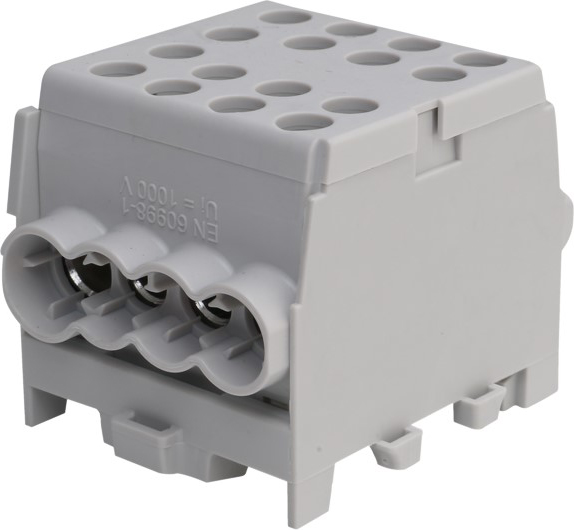 Pollmann HLAK 35-1/6 M2 Hauptleitungsabzweigklemme grau