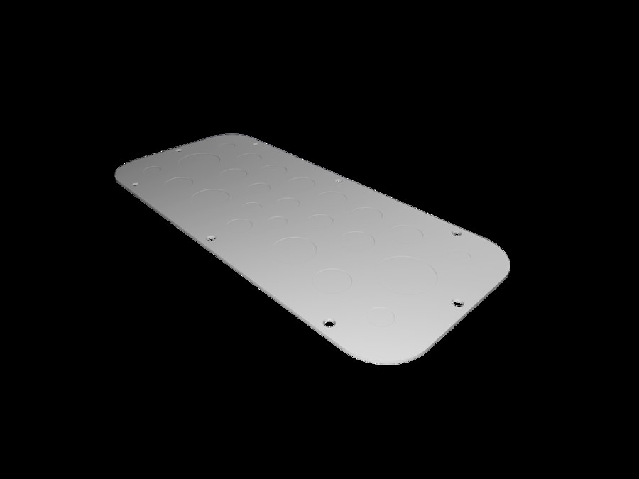 Rittal AX 2572.100 Metall-Flanschplatte Größe 2