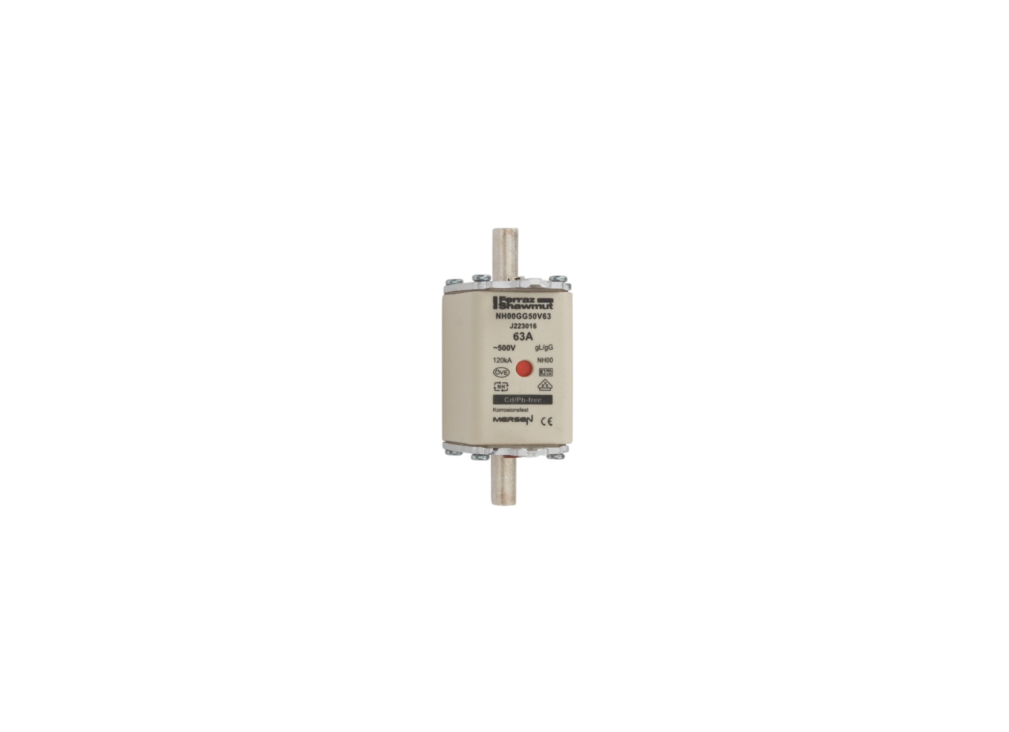 Mersen NH00GG50V50 Sicherungseinsatz NH Sond. gG Gr.00 50A sfü KM